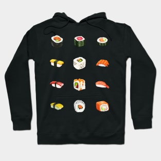 Sushi Pattern Hoodie